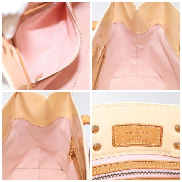 LOUIS VUITTON Monogram Vernis Reade PM Bag Marshmallow - Picture 15 of 16